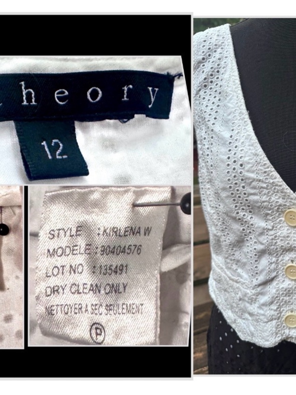 THEORY White Eyelet Vest
Size 12
$55 - Picture 5 of 16